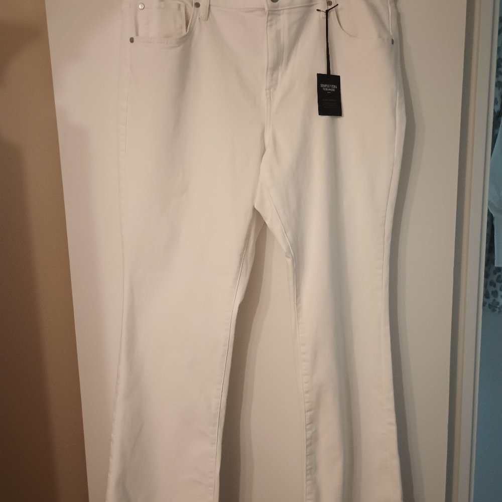 Vera Wang white jeans